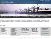 Tablet Screenshot of campo-ochandiano.com